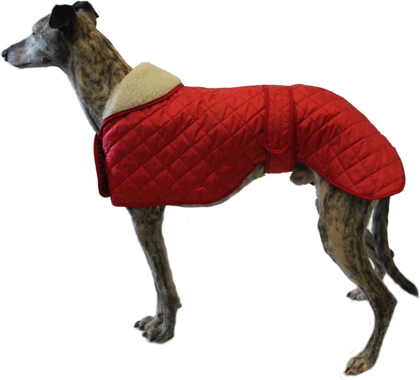 Cosipet Greyhound Anorak Nylon Coat, 61 cm, Red