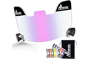 MENOLY Football Visor, Youth Football Helmet Visor, Scratch Resistant, UV Block, Facial Protection Visor for Football Helmet