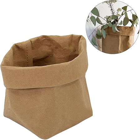 BESTOMZ Bolsas de Papel Kraft Contenedor de Papel Lavable Graden ...