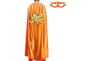 iROLEWIN Superhero-Cape and Mask for Adults Women Men Super Hero Dress-up Costume Spirit Day Team Halloween Party Favors Gift