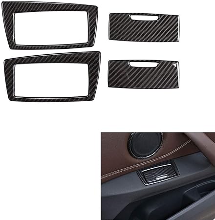 Amazon Bmw X1absドア灰皿 装飾サイド カーボンファイバースタイル カーインテリア 改造アクセサリー 灰皿 シガーライター 車 バイク