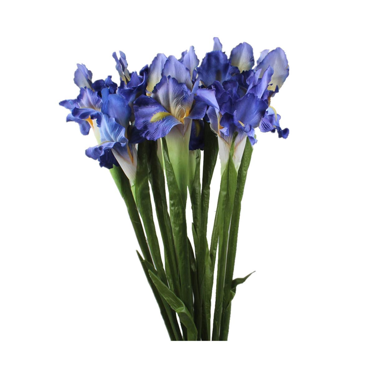 Allinlove 4pcs Silk Artificial Ireland Irish Iris Fake Flower for Wedding Decor Home Table Decoration (Blue)