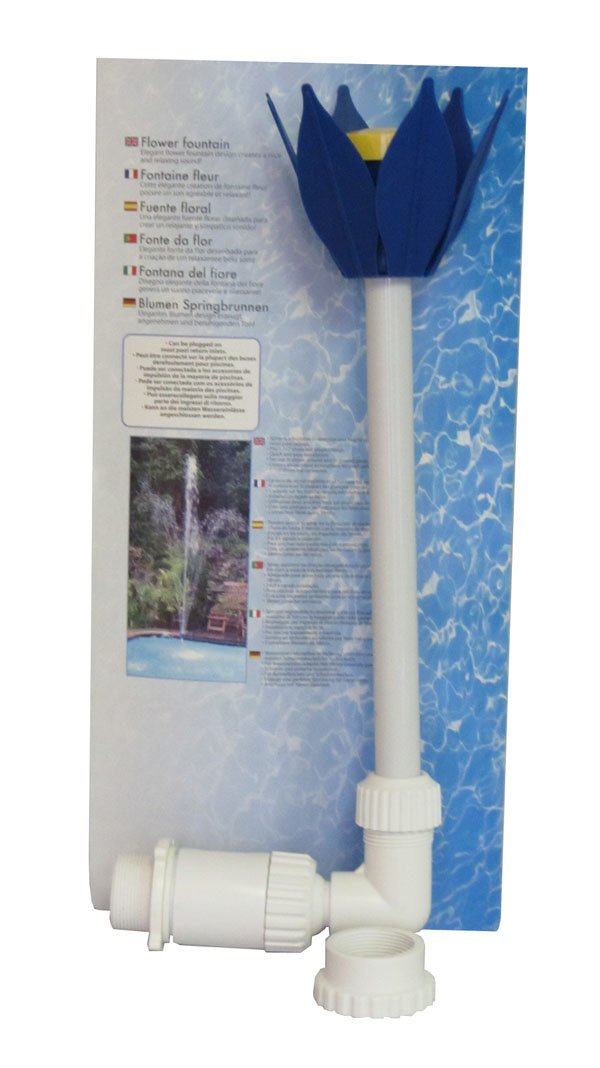 Set SunSolar Energy Technologies Flower Fountain for Above Ground & Inground Swimming Pools,Pool Wall Mounted Sprinkler, Adjustable Water Feature.