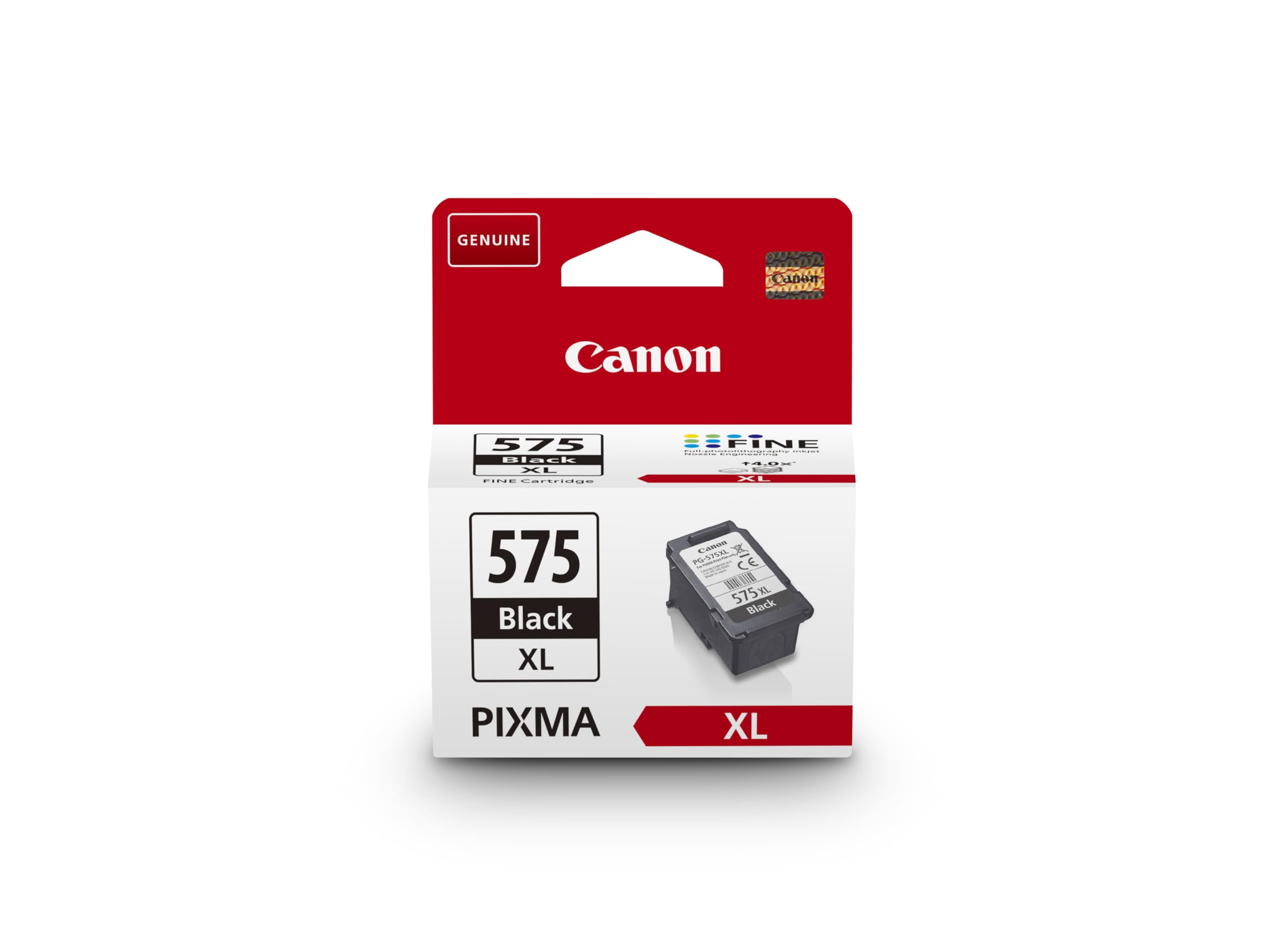 Canon Ink - PG-575XL Genuine Black Printer Ink Cartridge - Prints Up to 400 A4 Pages (1 x Cartridge)