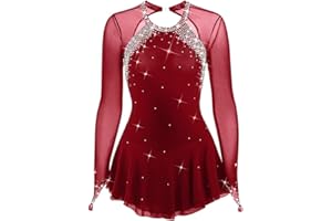 Figure Skating Dress Lady's Skating Costume Girls Simple Generous Women Multiple Colors
