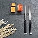 FAONIE 5 Pair Stainless Steel Chopsticks Gift Set Japanese Hotel Restaurant Chopsticks Set (Japan)