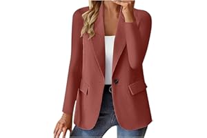 Work Blazers for Women Oversized Open Front Long Sleeve Office Jackets 2026 Comfy Loose Business Suit Blazer