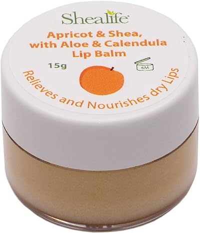 Shealife Apricot Shea Aloe Vera Calendula Oil Lip Balm 15g Nourishing Hydration