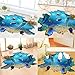 3D Floor Stickers PVC Underwater World Wall Stickers Vinyl Decal Fish Sea Turtle Decor Bathroom Floor Sticker Nursery Bedroom Decor