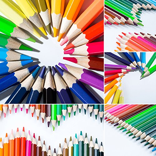 Premium 72 Colored Pencils Watercolor Pencil Set By StarJoy Soft