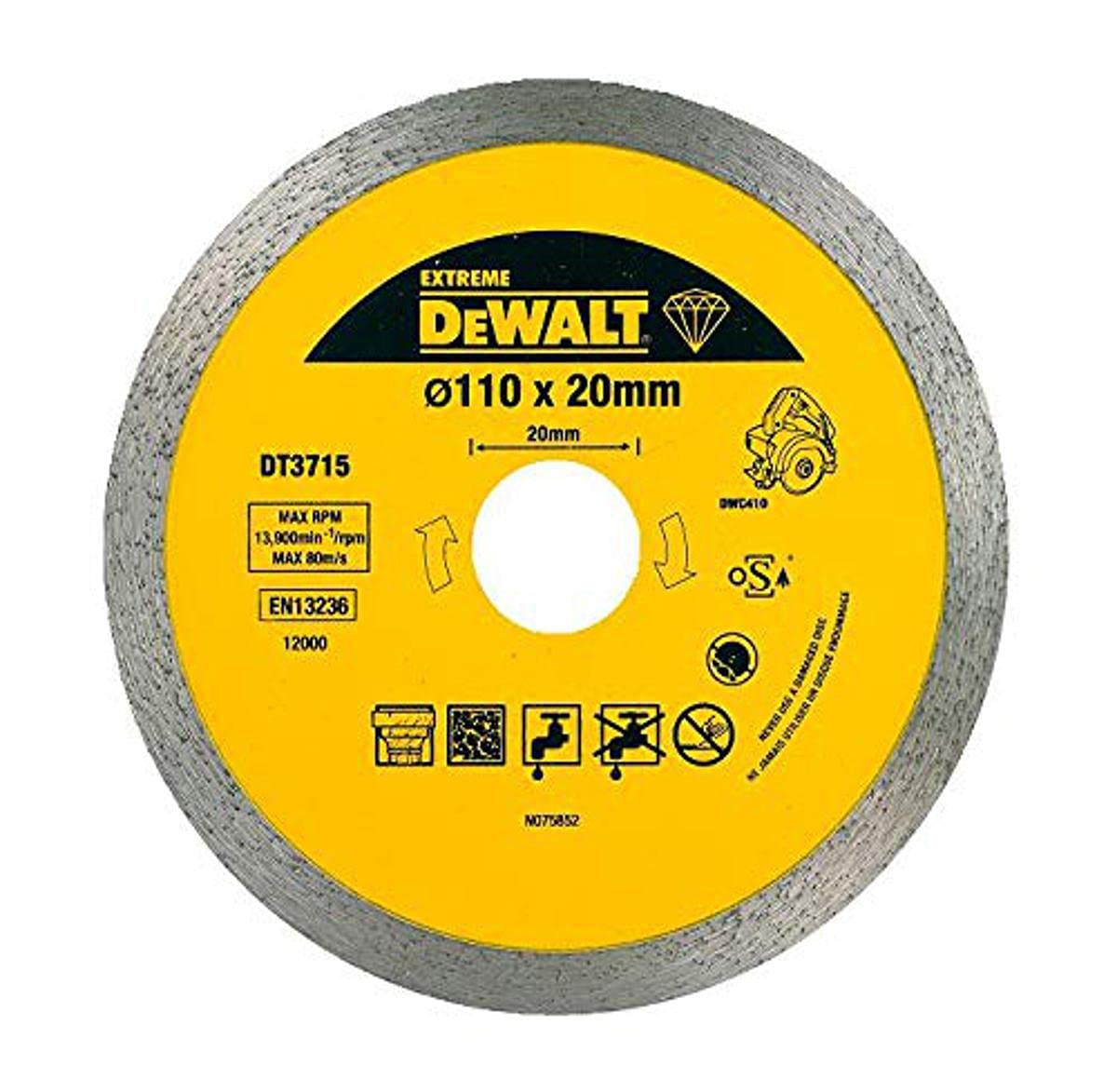 DEWALT Diamond cutting disc DWC410 Granit 110mm