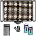 Neewer 280 LEDs Bi-color Dimmable Camera LED Video Light Panel with Batteries