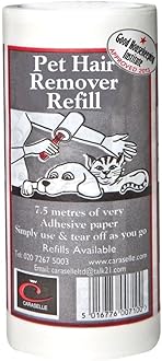 Sponsored Ad – CARASELLE Pet Hair Remover Refill - 150m total (≈1500 Sheets Equivalent) Super Adhesive Picks up Lint, Hair & Debris! Multi-Purpose Dog Cat Hair Lint Roller also for Cleaning Clothes & Washing Machine