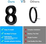 Vicloon 3D Self Adhesive Mailbox Numbers 3 Inch ABS Black House Address (8) view 5