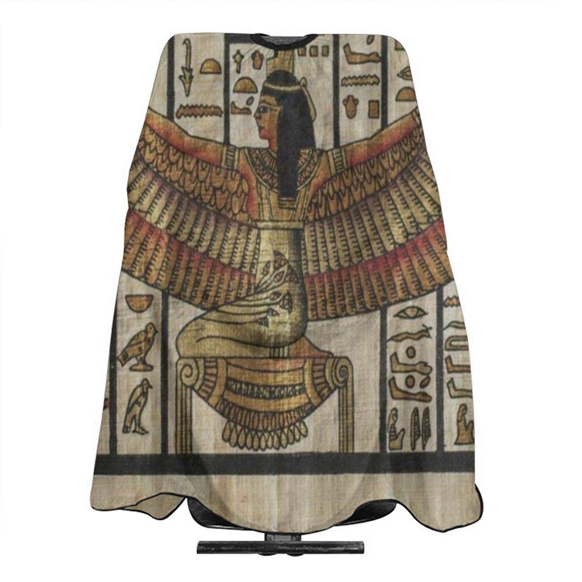 Ancient Egyptian Parchment Barber Salon Cape Apron Makeup Comb Out Cape Bib, Salon Hair Dye, Shampoo, Chemical Waterproof Gown Cloth for Adult/Women/Men