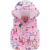 Mud Kingdom Cute Little Girls Vests Outerwear with Hood Animal