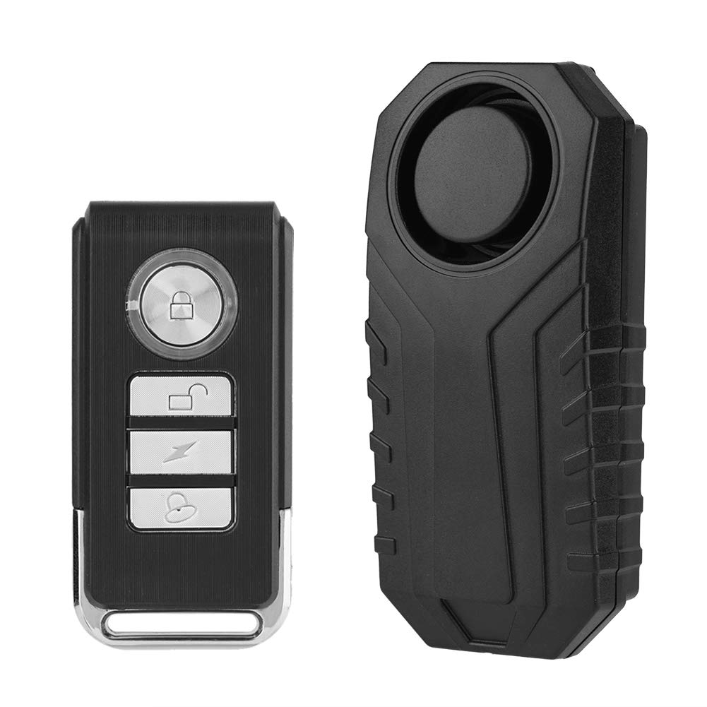 VBESTLIFE, Alarm Bike Lock, Motorbike Vehicle Burglar Alarm Siren, Wireless Alarm Bicycle Alarm Safety Lock/Support Remote Control/Waterproof/Suitable for Installation