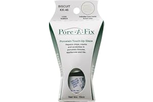 Porc-A-Fix Touch Up Repair Glaze to Match Kohler, Biscuit (KK-46)