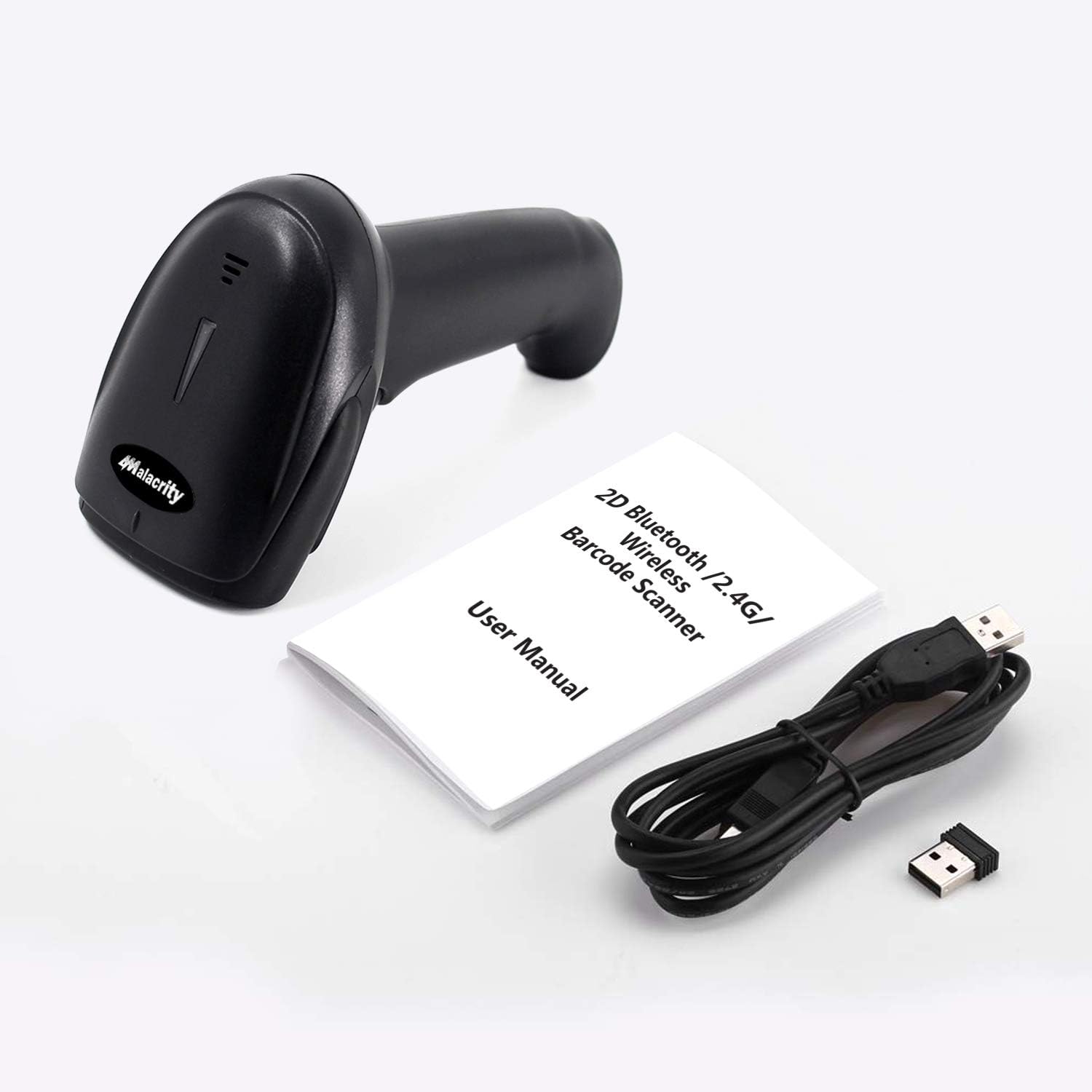 Scanner Codici A Barre Wireless – 3 In 1 (USB, Bluetooth, 2.4G) – Compatibile Con PC, Smartphone, Tablet – Ideale Per Negozio, Magazzino, Ufficio