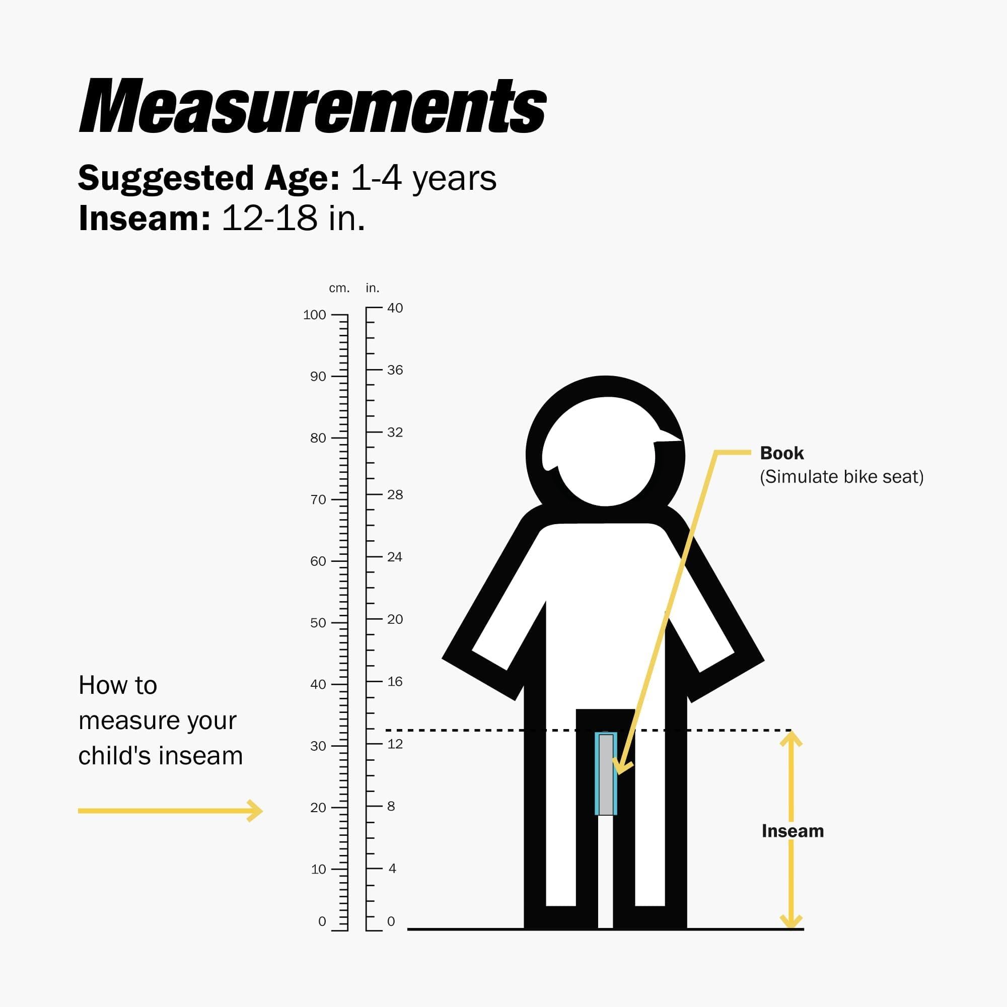 Strider 12” Pro Bike, No Pedal Balance Bicycle for Kids 1 to 4 Years - Includes Safety Pad, Padded Seat, Mini Grips & Flat-Free Tires - Tool Free