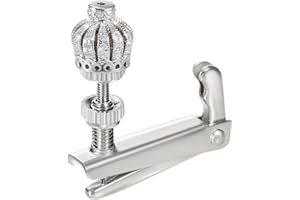 YWYLL Handmade Creative Violin Fine Tuning Violin Tuners Violin Screw Violin String Adjusters for 3/4 4/4 Violins (2SILVER)