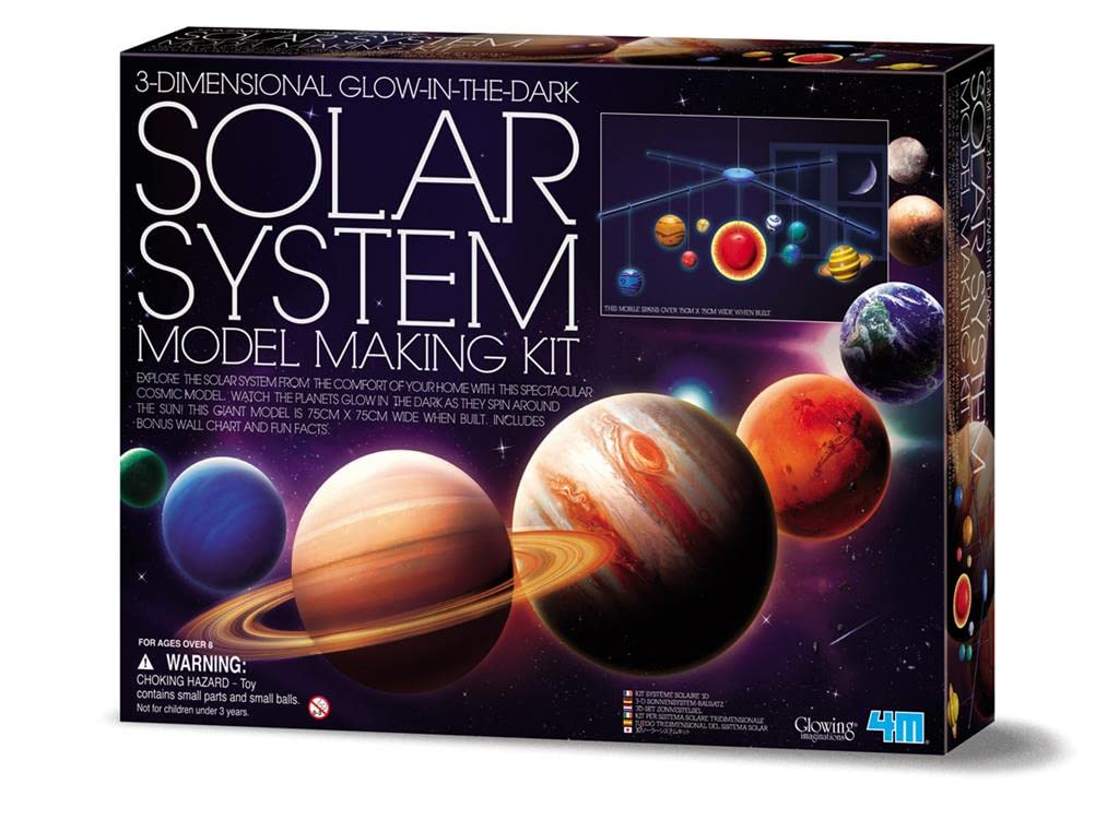 4M 3D Glow in the Dark Solar System Mobile Making Kit