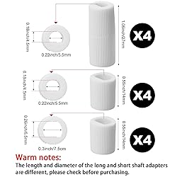 Jetec 4 Pack Control Knobs Replacement with 12