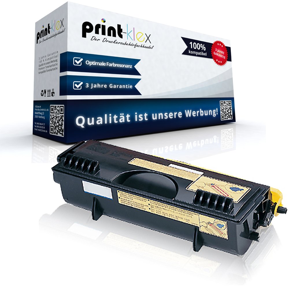 Print-Klex Compatible XXL Yield Toner Cartridge for Brother DCP 1200 DCP 1400 FAX-4750 FAX-5750 FAX - 8350P FAX - 8360P FAX - 8360PLT Fax - 8750P HL 1030 HL 1200 HL 1200DX TN6300 TN6600 XXL Black