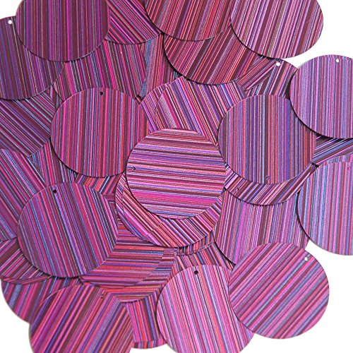 Sequin 30mm Round Purple City Lights Reflective Couture loose Paillettes. Made in USA.