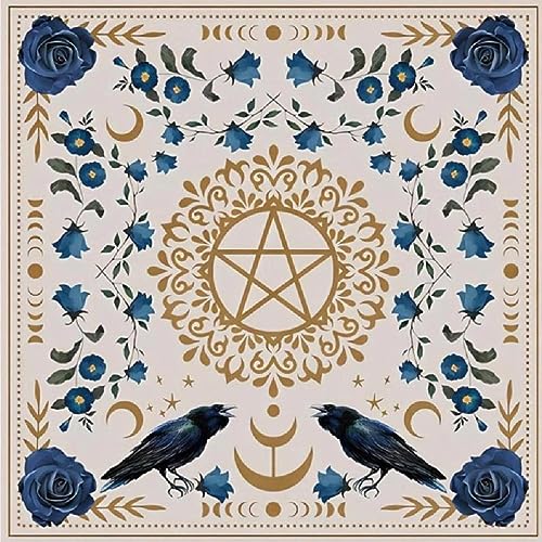 Square Shape Pendulum Divinations Mat Altar Tablecloth Board Game Card Pad Rune Table Cloth Metaphysical Board Game Mat Divinations Altar Cloth Astrology Tablecloth Board Game Table Cloth Mat Tarot