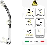 Cressi Big Eyes Alpha Ultra Dry Combo Black/Black Mask Snorkel UD view 4