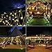 Brizled Solar String Lights, 2 Pack Total 42.66ft 60 LED Solar Globe String Lights, 8 Modes Crystal Ball Solar Patio Lights Outdoor Waterproof for Yard Garden Wedding Pergola Gazebo Bistro, Warm White