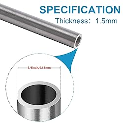 Vigorous 3/8" OD x 1 Ft. 304 Stainless Steel