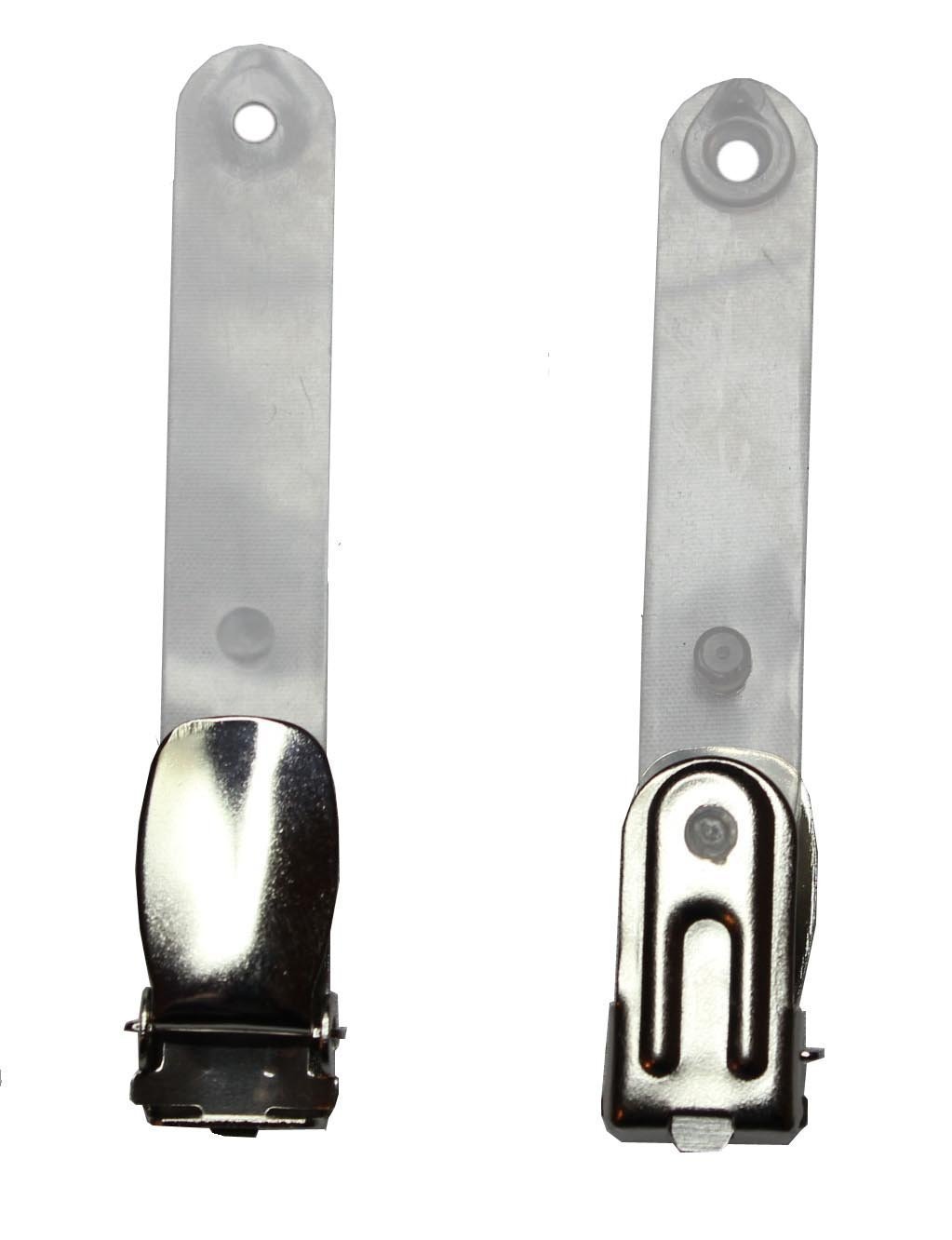 Customcard ltd Crocodile Style Badge Clip for ID Badge and Pocket (Pack of 10)