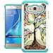 J5 2016 Case, UrSpeedtekLive [Shock Absorption] Dual Layer Hybrid Defender Protective Case Cover for Samsung Galaxy J5 (2016 Release) - Love Tree