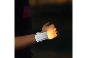 Omeet LED Wrist Flashlight, 3 Color temperatures, 360 Degree Adjustable, Suitable for Nighttime Cycling, Running, Fishing, and Reading