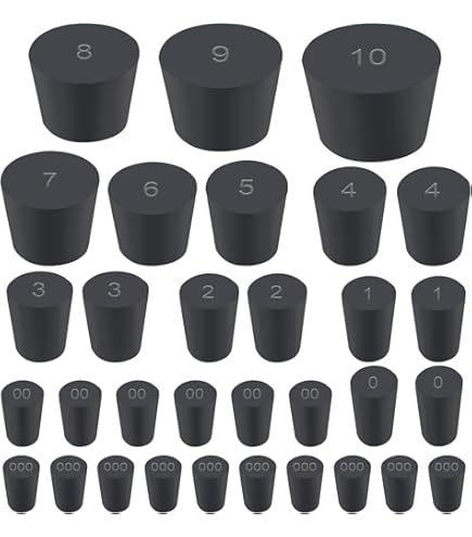 20-Pack Silicone Stoppers For Salt Shakers - 6.8mm Replacement Plugs For Bottles And Containers