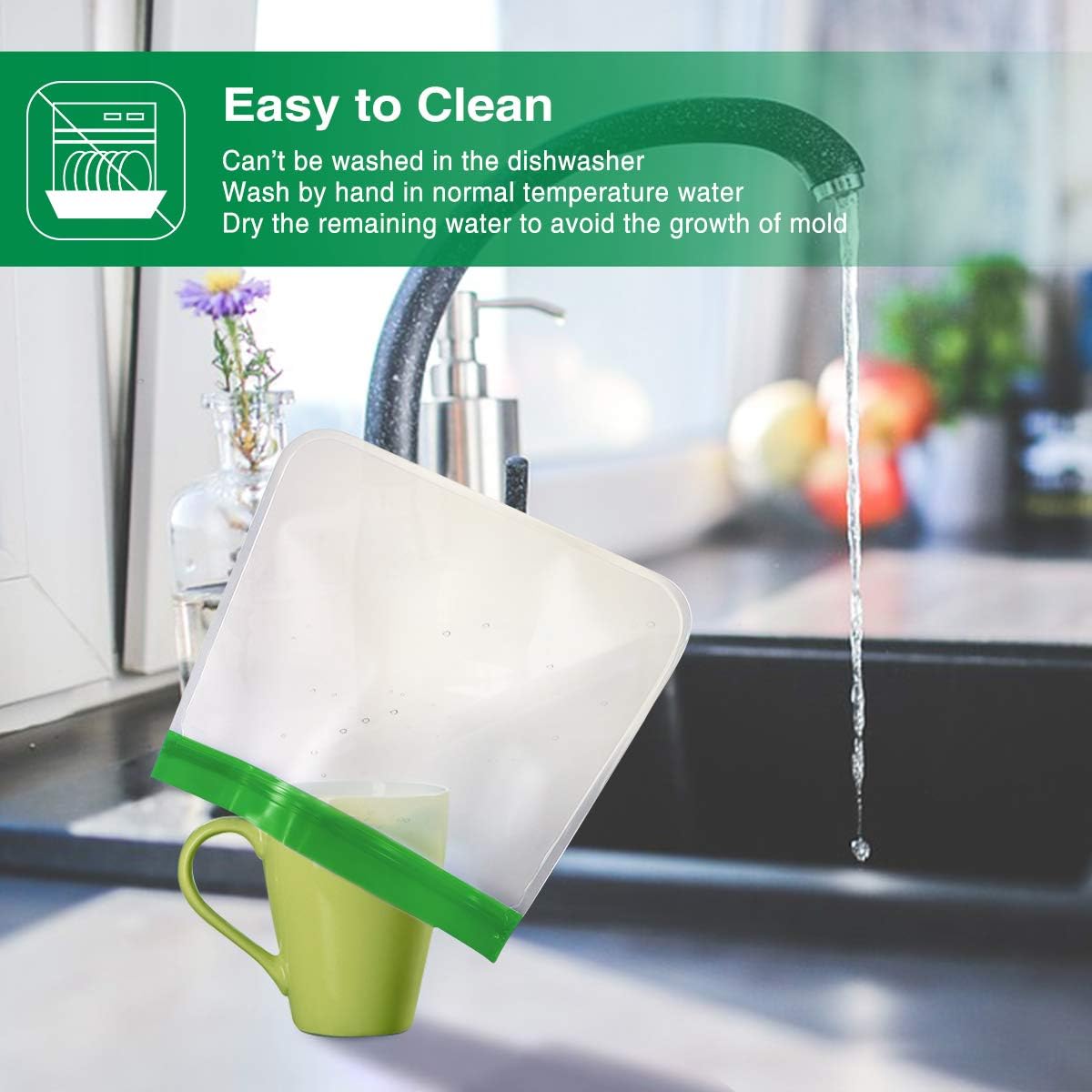Mlife Reusable Food Storage Bag Set -Liquid Sandwich Snack Bacon Fruit Bags,Freezer Airtight Seal,Ideal for Preserving - Image 5