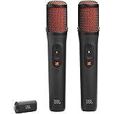 JBL EasySing Mics - Real-Time Vocal Removal - Black | Real-time vocal removal on any song, Fine-tune your performance with AI vocal removal, Seamless connection, plug in and sing