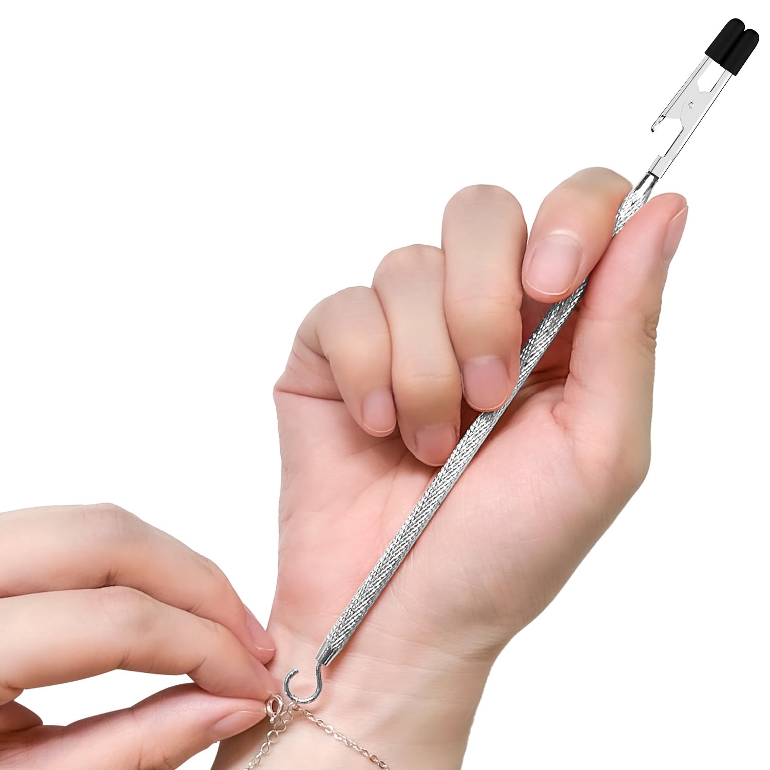 ChangWanna Bracelet Helper Tool - Pretty Self-Putting Aid, Easy Jewelry Wearing Tool, Metal Bracelet Buddy Fastener, Elderly Assistance