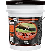 Jetcoat Farm Pride Acrylic Fence &amp; Barn Paint, Black, 4.75 gal