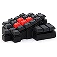 Periloot Caravel Mechanical Gaming Keypad - Ergonomic 'WASD' Design - Cherry MX Browns/Clears - Customizable Keymap (Black (Red WASD))