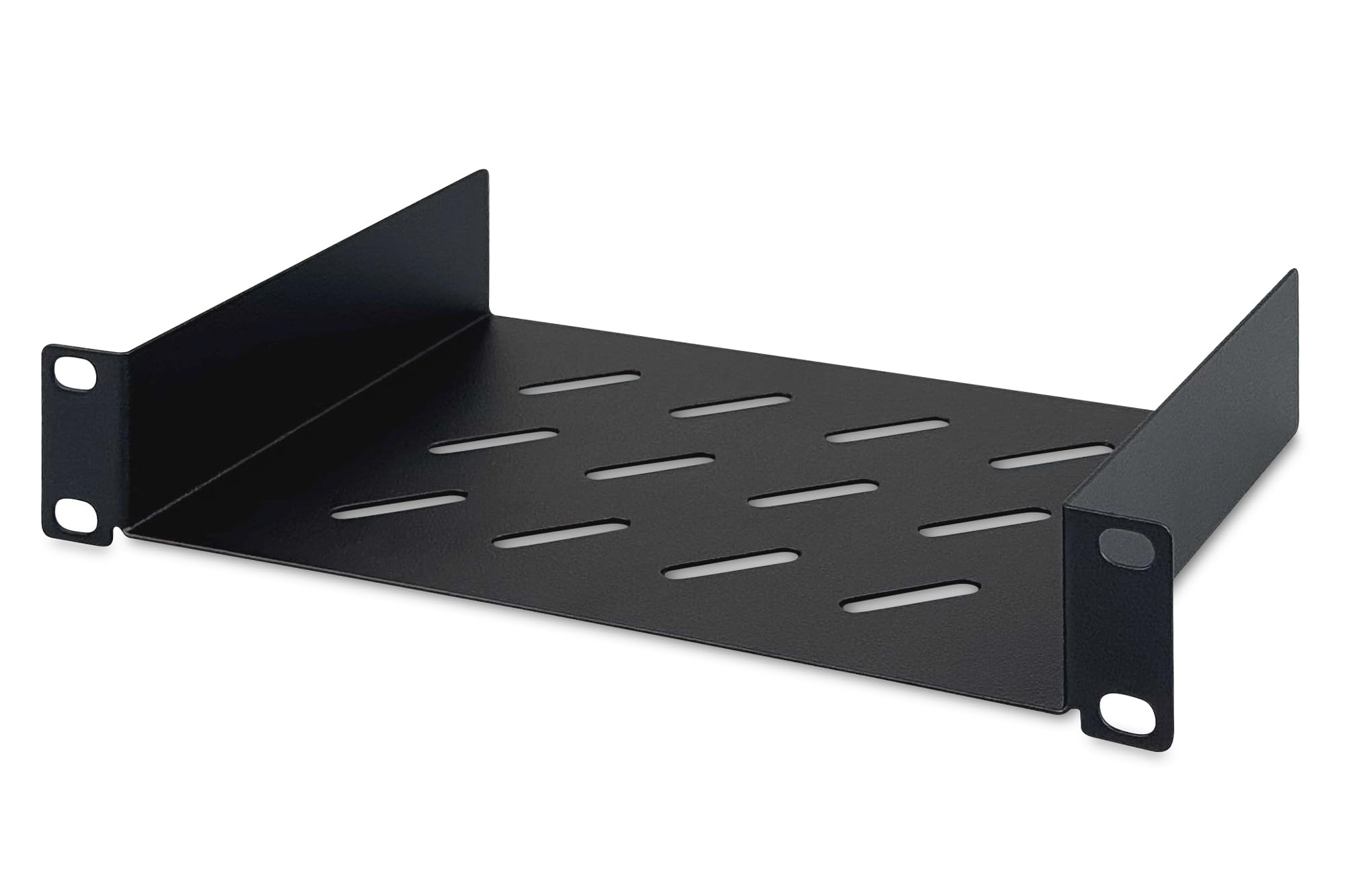 Digitus shelf - 1U - 10-inch (254 mm) - For network cabinet - 150 mm deep - Perforated steel sheet - Black
