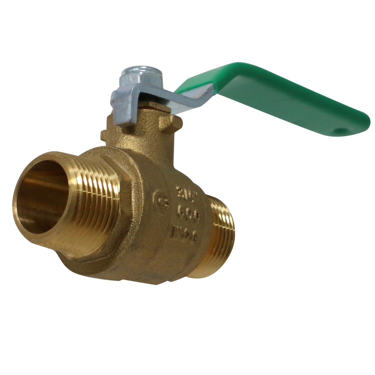 Photo 1 of 3/4'' Male Ball Valve, Full Port 600 WOG, Water, Oil and Gas - Brass