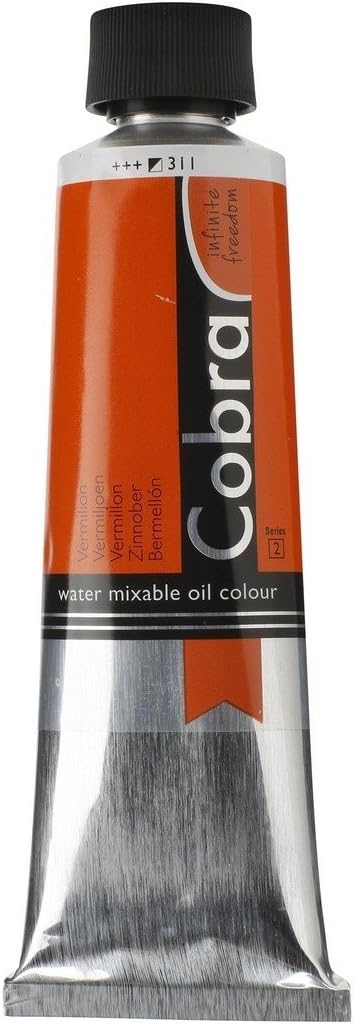 Cobra Water Mixable Oil Paint 40ml Vermilion Series 2