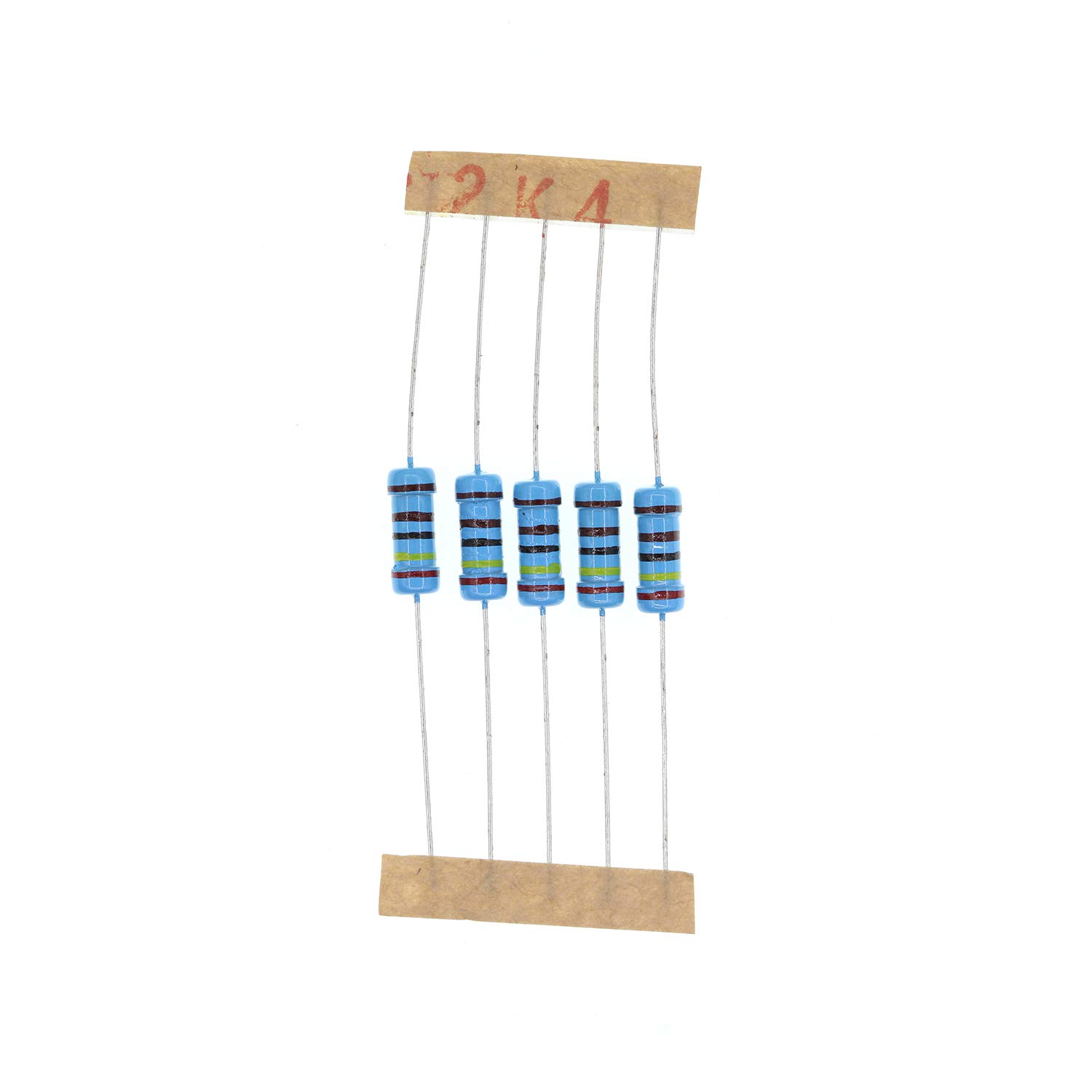 HUABAN 100PCS 1 Watts 1W 2K4 Ohm 1% Metal Film Resistor