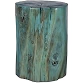 Uttermost Habitat - Accent Stool-20 Inches Tall and 16 Inches Wide-Blue/Green Finish