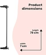 Safety 1st Simply Close 7cm Wood & Metal Gate Extension view 6