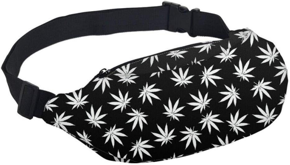 TANGYUAN Printed Waist bags Pack Striped with Banana Pattern Adjustable Band for Outdoors Fanny Packs Belt Bag Mini Portable Bum Bag