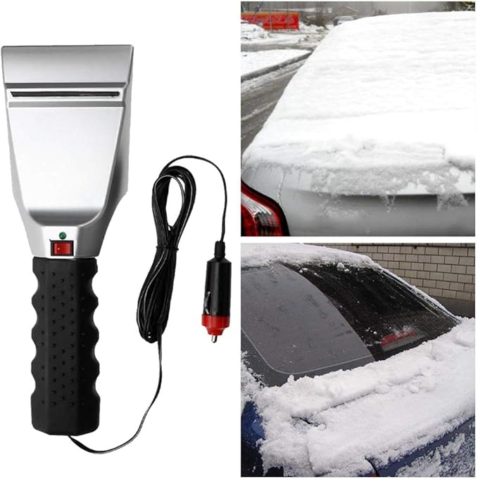 LERTREE Electric Car Ice Scraper Auto Cigarette Lighter Snow Removal